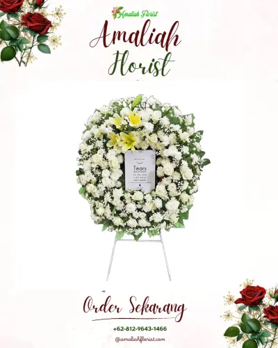 Krans Bunga Duka Cita di Senganan